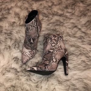 Snakeskin heels
